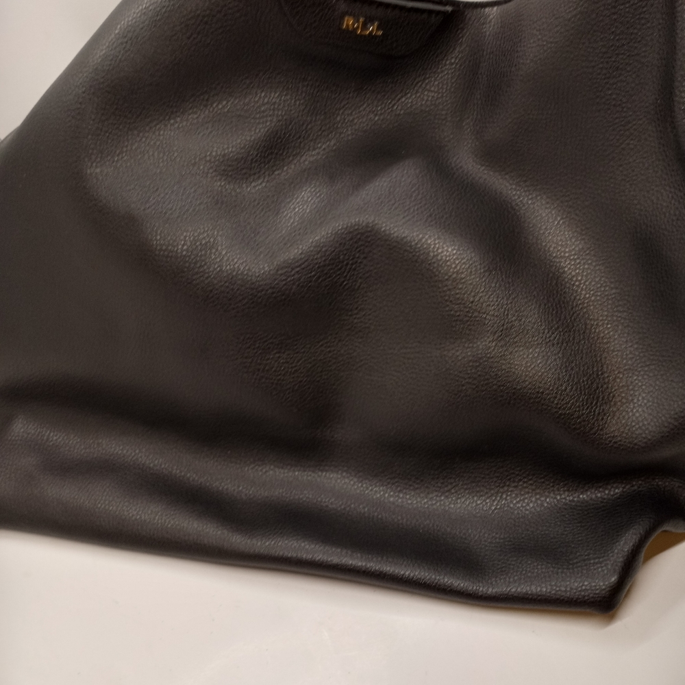 Black Leather Tote Bag - Picture 5 of 10